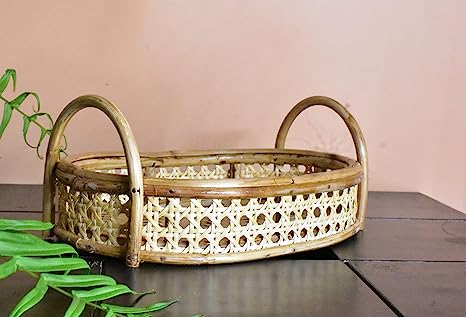 Rattan Oval Gifting Tray